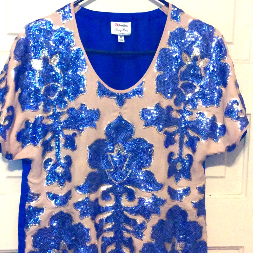 Neiman Marcus Tracy Reese Sequin Top XS